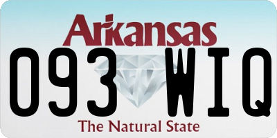AR license plate 093WIQ