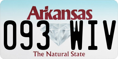 AR license plate 093WIV