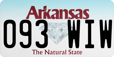 AR license plate 093WIW