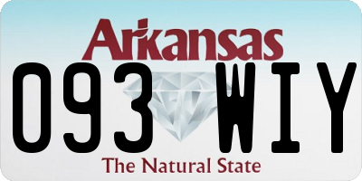 AR license plate 093WIY