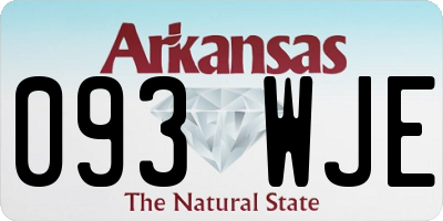 AR license plate 093WJE