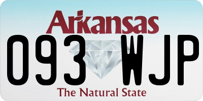 AR license plate 093WJP