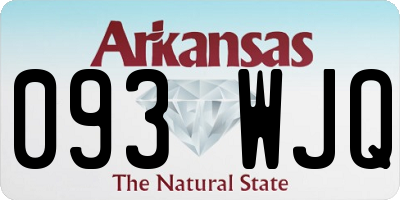AR license plate 093WJQ