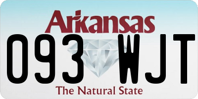 AR license plate 093WJT