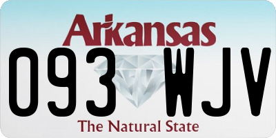 AR license plate 093WJV