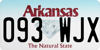 AR license plate 093WJX