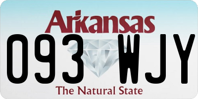 AR license plate 093WJY