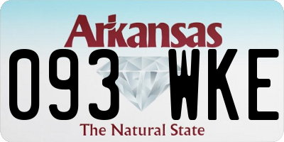AR license plate 093WKE