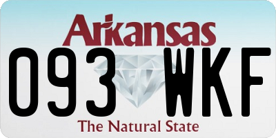 AR license plate 093WKF