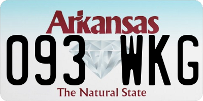 AR license plate 093WKG