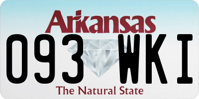 AR license plate 093WKI