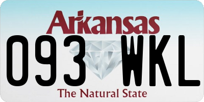 AR license plate 093WKL