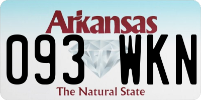 AR license plate 093WKN