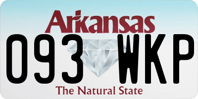 AR license plate 093WKP