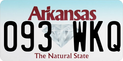 AR license plate 093WKQ