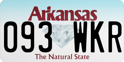 AR license plate 093WKR
