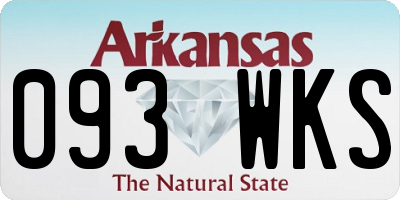 AR license plate 093WKS