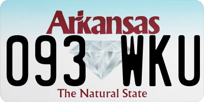 AR license plate 093WKU