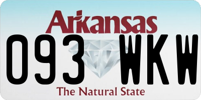 AR license plate 093WKW