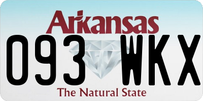 AR license plate 093WKX