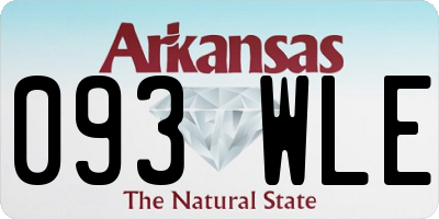 AR license plate 093WLE