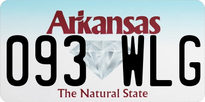 AR license plate 093WLG