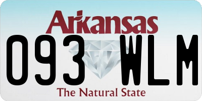 AR license plate 093WLM