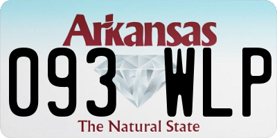 AR license plate 093WLP