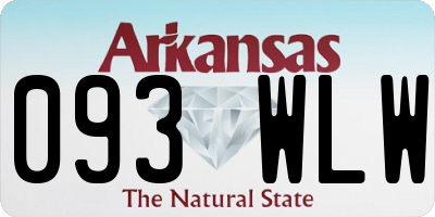 AR license plate 093WLW