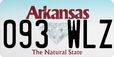 AR license plate 093WLZ