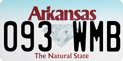 AR license plate 093WMB