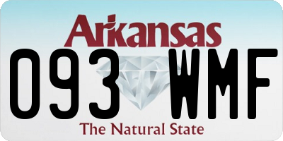 AR license plate 093WMF