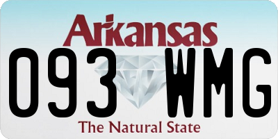 AR license plate 093WMG
