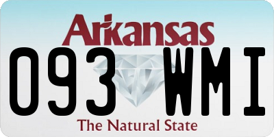 AR license plate 093WMI
