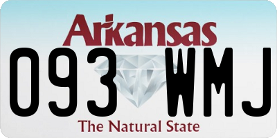 AR license plate 093WMJ
