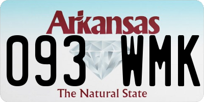 AR license plate 093WMK