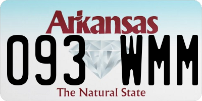 AR license plate 093WMM