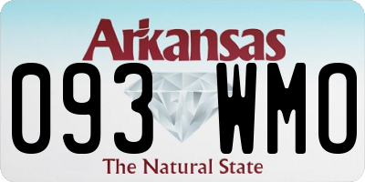 AR license plate 093WMO