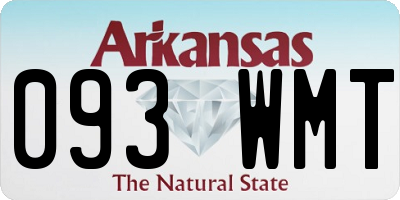AR license plate 093WMT