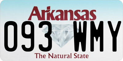 AR license plate 093WMY