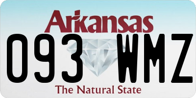 AR license plate 093WMZ