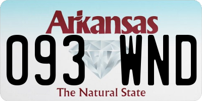 AR license plate 093WND