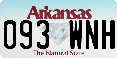 AR license plate 093WNH