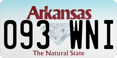 AR license plate 093WNI