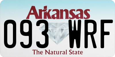 AR license plate 093WRF