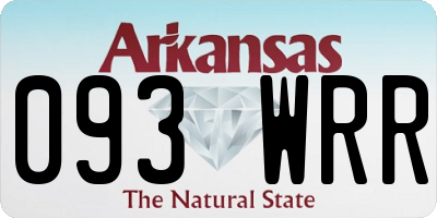 AR license plate 093WRR