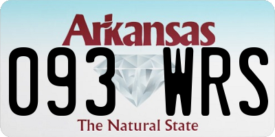 AR license plate 093WRS