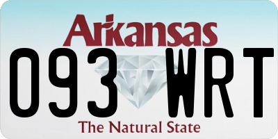 AR license plate 093WRT