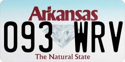 AR license plate 093WRV