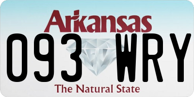 AR license plate 093WRY